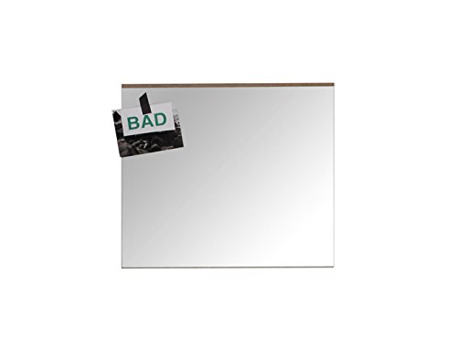 trendteam SO40396 Badezimmer Wandspiegel Eiche San Remo hell Nachbildung, BxHxT 60x55x2 cm