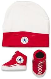CONVERSE Baby Hat &amp; Sock Set (0-6 Months) - Red
