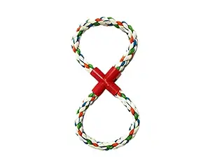 PawCloud Cotton Chew Dog Rope Toy, Double Ring Dog Chew Tug Toy, Large, Multicolor
