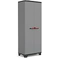 Keter Armadio Alto Stilo, 3 Ripiani Regolabili, Grigio Scuro, 68x39x173 H Cm