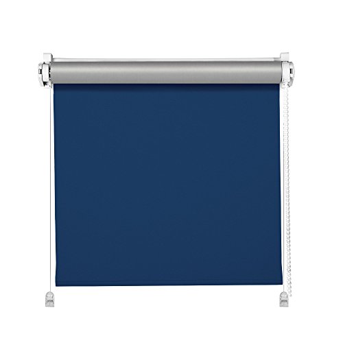 Thermo-Rollo Blau 110x150cm Klemm Fix Rollo