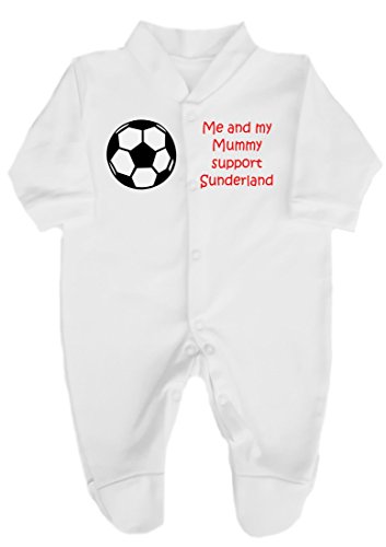 Me and My Mummy Support Sunderland Football Babygrow / Sleepsuit, Size: 0-3 months