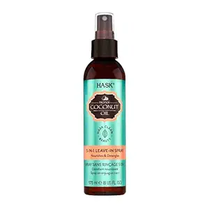 Hask Monoi Coconut 5-In-1 Leave In Spray 175Ml For All Hair Types Free Of Gluten, Sulfate, Paraben