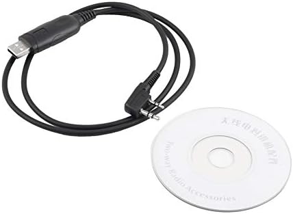USB Programming Cable with CD for Baofeng UV-5R 666S 777S 888S UV-B5 UV-B6 Radio Support Windows 98ME 2000 XP WIN7 Vista Black
