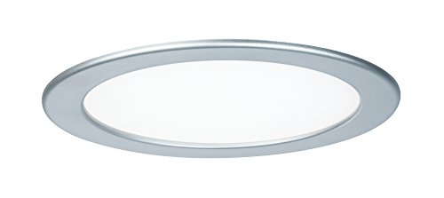 Preisvergleich Produktbild Einbaupanel LED rund 18W 4000K Chrom matt IP44 spritzwassergeschützt inklusive Leuchtmittel