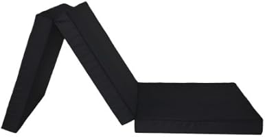 Badenia 3889211117 G&auml;stematratze, 3-teilige Klappmatratze, 196 x 65 cm,schwarz