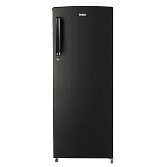 Haier 242 L 3 Star Inverter Direct-Cool Single Door Refrigerator (HED-24TKS, Black Brush line)