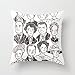 Produktbild NicholasCGShopOnline C5179F Cotton Linen Decorative Throw Pillow Case Cushion Cover Downton Abbey 18 "X18 "