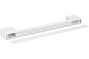 Europart 10037784 - Maniglia universale per porta, per frigorifero, freezer, 360 mm, distanza tra le viti da 240 e 280 mm, colore: Bianco