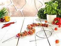 Rosenstein & Söhne Edelstahl Schaschlikdraht, 2er-Set - 4