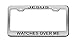Produktbild Jesus Watches Over ME Christian Auto Chrome License Plate Tag Frame Arial Font Black