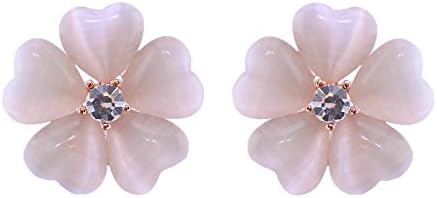 Totoroforet: Opal Daisy Earrings