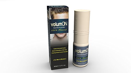 volumon para hombres y mujeres extra fuerza del crecimiento del vello solución Spray, 100% natural herbal formula- promueve pelo growth- 1, 2, 3, 4, 5 o 6 Meses suministro (1 mes suministro 60 ml)