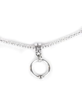 Halskette 'ZETA' 50018 Collar Necklace SM Gothic Ring der O Kette Fetisch O-Ring BDSM Sklave Fetish Meister Sub...