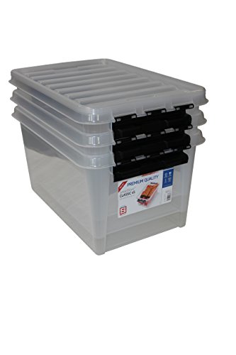 Orthex 34760703 3er Set Clipbox Smart Store Classic 45 Aufbewahrungsbox Plastik 60 x 40 x 31 cm, transparent - 2