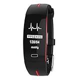 Slri Männer Frauen Puls Blutdruck EKG + PPG Dual Monitoring Sport Smart Armband - rot