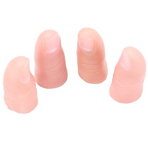 2 Pair Light Up Flashing Thumb Tips Magic Trick Fingers Appearing Light by styleinside