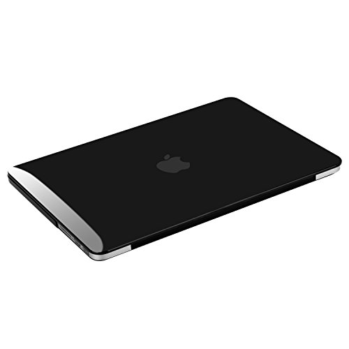 MOSISO MacBook Pro 15 Retina Hülle (NO CD-ROM Drive) – Ultra Slim Hochwertige Plastik Hartschale Tasche Schutzhülle Snap Case für MacBook Pro 15 Zoll with Retina Display (Model A1398), Jet Schwarz - 6
