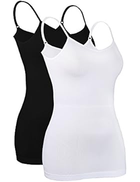 iLoveSIA® trägertop damen Tank Top dehnbar mit verstellbare Träger,DE Größe 34-48