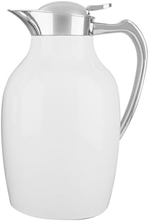 XTRA Coffee Tee Pot, Vacuum Bottle, Jug, Double Wall, White, Model Ducky, 1.0 liter, dishwasherproof