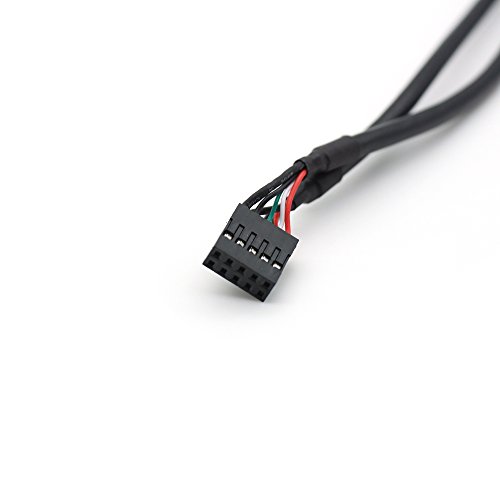 10 Pin Mainboard Header Buchse auf Dual USB 2.0 Buchse Adapter Kabel - 3