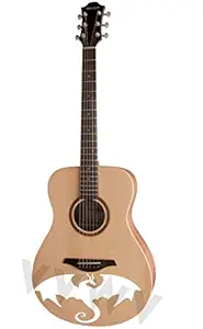 VVWV Dragon Guitar Stickers Acoustic Fretboard Electric White L X H 33.00 X 15.00 cm