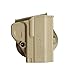 Produktbild IMI Defense Desert Tan One Piece Paddle Holster für 1911 Oregano ACP Officer 's Pistols (9 mm/in Ledersäckchen Super & 10 Auto)