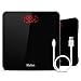 Produktbild QMKJ USB Charging Body Bathroom Scale Electronic Scale BMI Funktion Digital Body Weight Scales Thin Body Household Gifts 180KG Black
