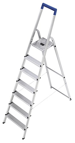 Preisvergleich Produktbild Hailo 8120-701 Alu Haushaltsleiter L20 EasyClix, 6 stufig