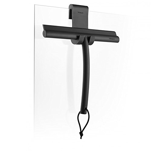Blomus 68982 Duschwischer „Vipo“ inklusive Halter, Edelstahl, Schwarz, 25 x 25 x 2.5 cm - 2