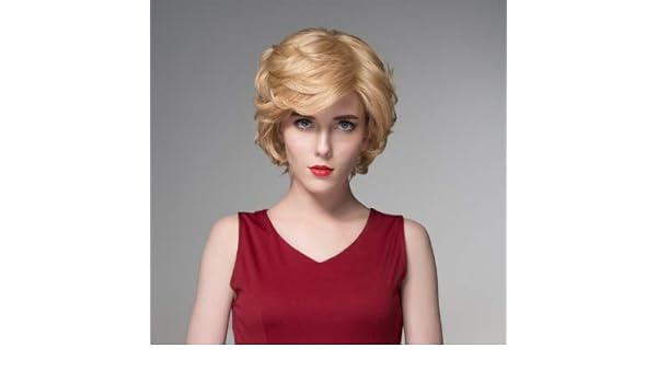 Shrinika Short Fluffy Virgin Human Hair Wigs Remy Mono Top Capless