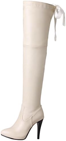 AIYOUMEI Womens Stiletto Heel Boots Over The Knee Boots Women Super High Heels Long Boots For Women With Heel