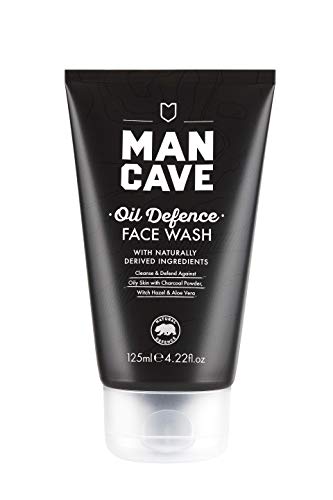 ManCave Oil Defence Face Wash 125 ml - Naturally Cleanse & Defend Against Oily Skin