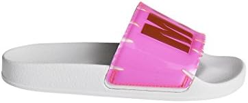 MSGM Women's 2441Mds300075 White/Pink PVC Sandals