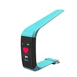 Yallylunn 0.96Inch Color Smart Watch- Silikonband Mehrere Farben Telefon Ms Mail Bracelet Heart Rate Monitor Bluetooth 4.0