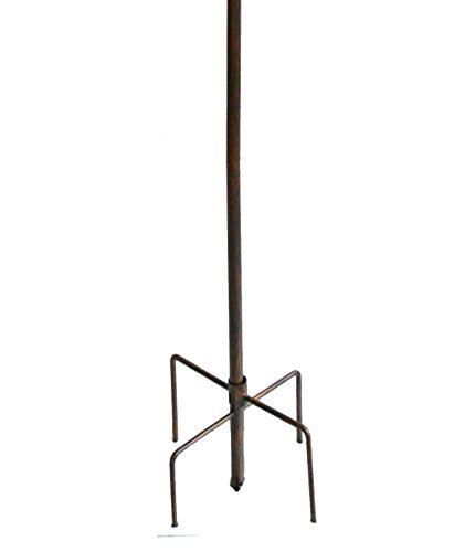 Jardinion Windrad in Edel Rost-Optik, Metall, Deko, Garten Accessoire, Design, Vogelabwehr braun ST - 3