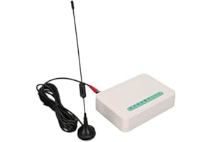 ASIXXSIX Fixed Wireless Terminal, Quad Band GSM 850/900/1800/1900MHz Alarm GSM Gateway Supported Antipodal Signal Desktop Caller with LED Lights Display for Telephone Landlines