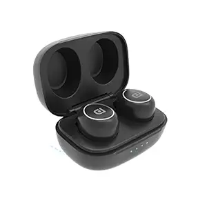 Portronics Harmonics Twins Mini POR-325, Small Size HD True Wireless Stereo Headphones with High Bass, LED Indicator, TWS Bluetooth 5.0 Wireless Earphones, Black