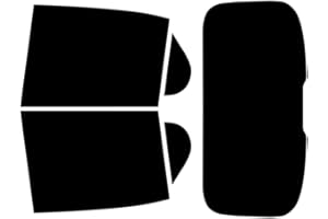 TINTCOM Pellicola Oscurante Vetri Auto Pre-Tagliata per-Opel Corsa F 5-Porte 2019-... Vetri Posteriori & Lunotto (35% Fumo Medio)