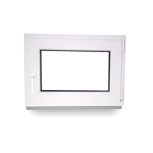 Kellerfenster – Kunststoff – Fenster – weiß – BxH: 100 x 50 cm – DIN links- 2-fach-Verglasung – Wunschmaße ohne Aufpreis – Lagerware - 3