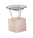 Produktbild Himalaya Salt Dreams - Salzkristall Aromalampe Petite Kubus White Line, mit Glasschale und Metallhalterung