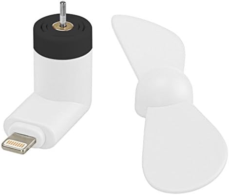 2-In-1 Mini Portable Micro USB Air Cooling Fan Handheld Travel Camping For Mobile IOS iPhone Android Samsung LG HTC Smartphones Gadget (White)