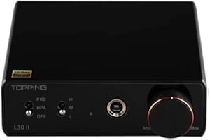 FANMUSIC TOPPING L30II NFCA Modules UHGF Technology 0.3uV Ultra Low Noise Cost-effective Headphone Amplifier (Black)