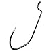 Produktbild Eagle Claw TK105 – 3/0 Trokar Big Nasty Offset Worm Hook, Black/Chrome Finish By pro-motion DISTRIBUTING – DIRECT