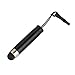 Produktbild smartec24® Mini Touchpen schwarz inkl. Staubschutzhalter für iPhone iPod touch und iPad smartphones und Tablet PC´s. Screen protection Pen Technologie dank Softball Spitze