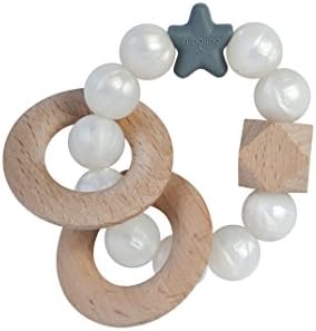 Stellar Pearl Natural Teething Rattle- Baby Gift