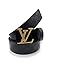 LEATHER STYLE STORE Men's Leather Belt (Black, Free Size)