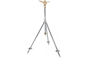 Preis-Zone Messing Sprinkler Rasensprenger Sprenger Impulsregner Set Stativ AG 1" 50m Bradas 0147