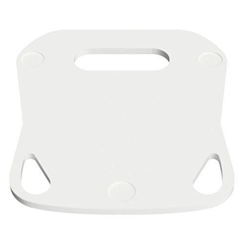 KochFix Rollbrett für Thermomix TM5 | Untersetzer in weiß aus Plexiglas | Premium-Gleitbrett für die Küche mit Teflongleitern - 6