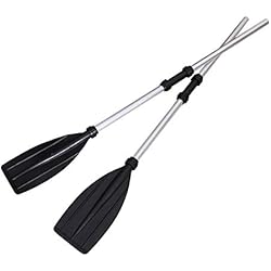 VOSAREA Paire de pagaie de Kayak Flottant Amovible en Alliage d'aluminium 126 cm